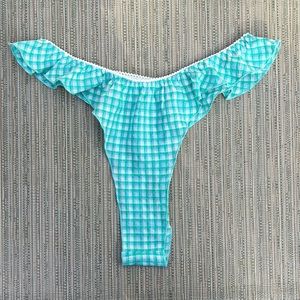 Fashion Brand Company Blue Checkered Panties